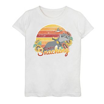 Girls 7-16 Disney's Pocahontas Meeko Always Snacking Graphic Tee