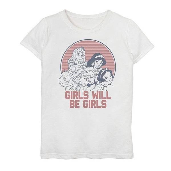 Girls 7-16 Disney Princess Girls Will Be Girls Graphic Tee