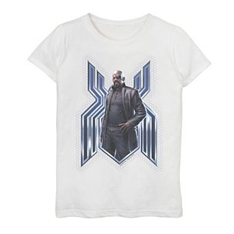 Girls 7-16 Marvel Spider-Man Far From Home Nick Fury Graphic Tee