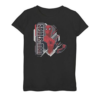 Girls 7-16 Marvel Spider-Man Far From Home Comic Poster Graphic Tee