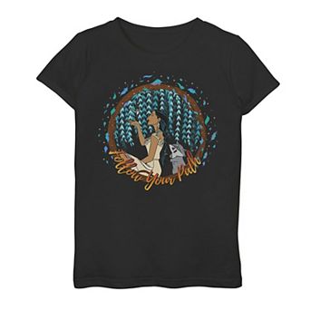 Disney's Pocahontas Girls 7-16 Follow Your Path Graphic Tee