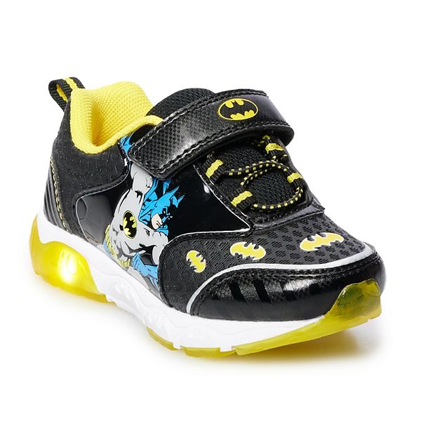 DC Comics Batman Toddler Boy's Athletic Light Up Shoes Sneakers Black Size 10 