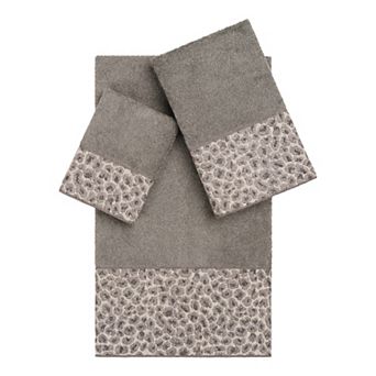 Linum Home Textiles Turkish Cotton Spots 3 pc Embellished Bath Towel Set