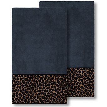 Linum Home Textiles Turkish Cotton Spots 2-pack Embellished Bath Towel Set