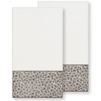 Linum Home Textiles Turkish Cotton Spots 2-pack Embellished Bath Towel Set