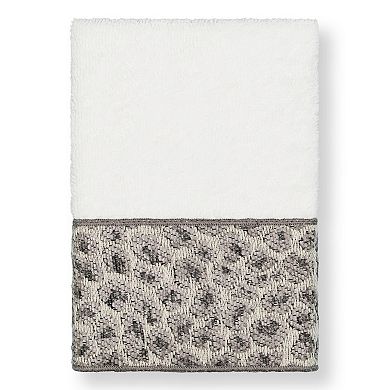 Linum Home Textiles Turkish Cotton Spots 2-pack Embellished Washcloth Set
