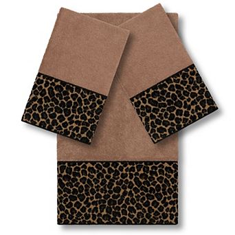 Linum Home Textiles Turkish Cotton Spots 3 pc Embellished Hand & Bath Towel Set