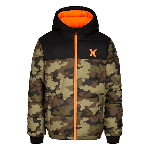 Hurley hotsell camo jacket