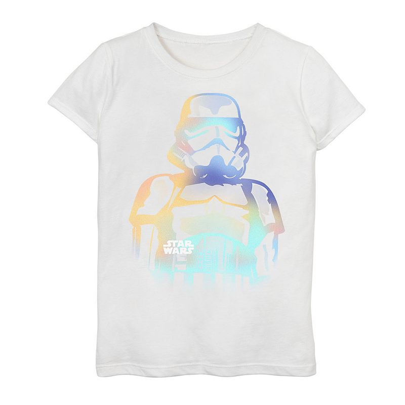 UPC 191231838613 product image for Girls 7-16 Star Wars Rainbow Watercolor Stormtrooper Tee, Girl's, Size: Medium,  | upcitemdb.com