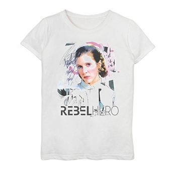 Girls 7-16 Star Wars Princess Leia Rebel Hero Tee
