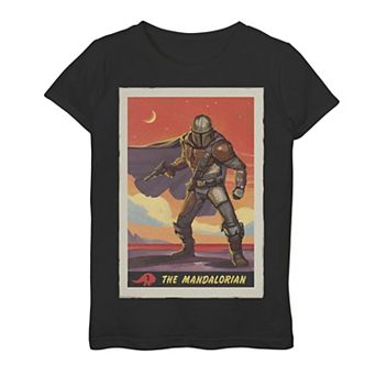 Girls 7-16 Star Wars The Mandalorian Trading Card Tee