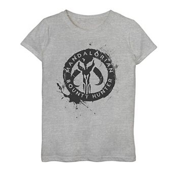 Girls 7-16 Star Wars The Mandalorian Paint Splatter Emblem Tee