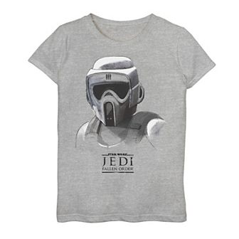 Girls 7-16 Star Wars Jedi: Fallen Order Grayscale Scout Trooper Tee
