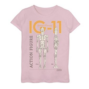 Girls 7-16 Star Wars The Mandalorian Action Figure Tee
