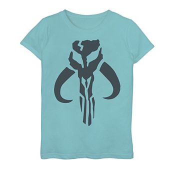 Girls 7-16 Star Wars The Mandalorian Mythosaur Skull Logo Tee