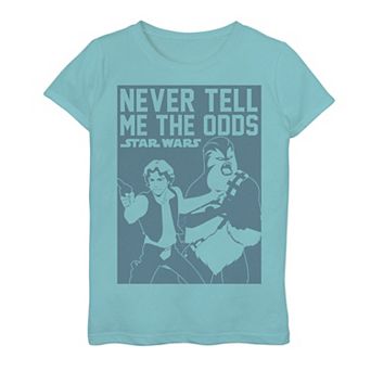 Girls 7-16 Star Wars Galaxy Of Adventures Han Chewie Quote B1P Tee