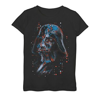Girls 7-16 Star Wars Artsy Vader Close Up Tee