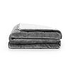 Rejuve Solid Shiny Velvet Reversible to Sherpa Weighted Throw - 10-lbs.