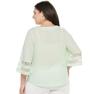 Plus Size Apt. 9® Kimono Sleeve Popover Top