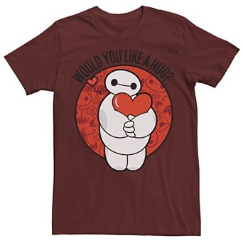 Disney's Big Hero 6 Baymax Men's Hug Valentine's Day Tee