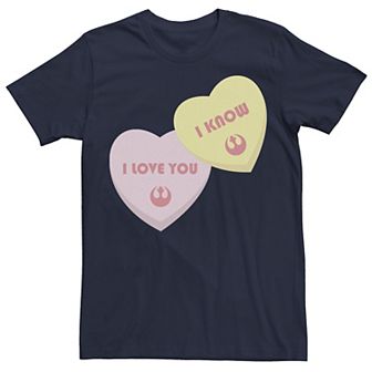 Men's Star Wars Heart Candies Valentine's Day Tee