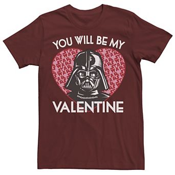 Men's Star Wars Darth Vader Be My Valentine Tee