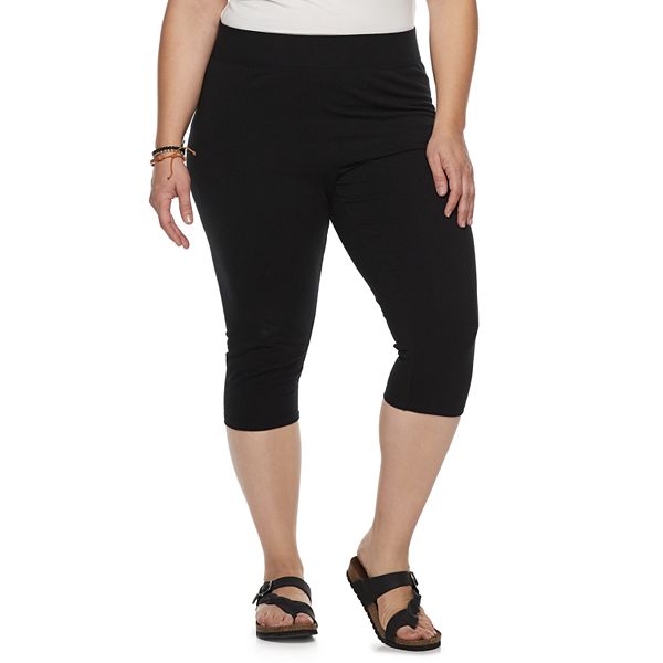 Petite Sonoma Goods For Life® Wide-Waist Capri Leggings