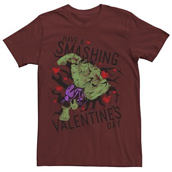 Men's Marvel Hulk Have A Smashing Valentine's Day Tee