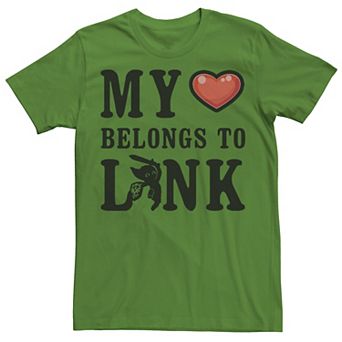 Men's Nintendo Legend of Zelda My Heart Belongs To Link Tee