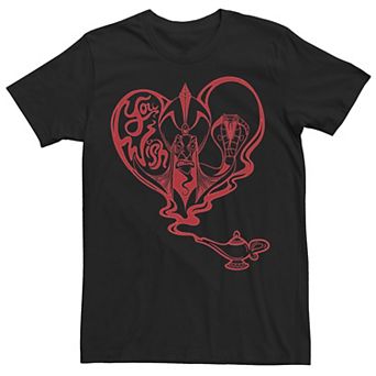Disney's Aladdin Jafar Men's Valentines You Wish Heart Tee