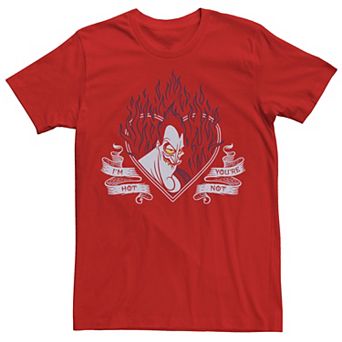 Disney's Villains Valentine's Hades I'm Hot You're Not Men's Tee