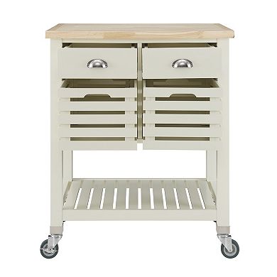 Linon Robbin Breakfast Bar Kitchen Cart