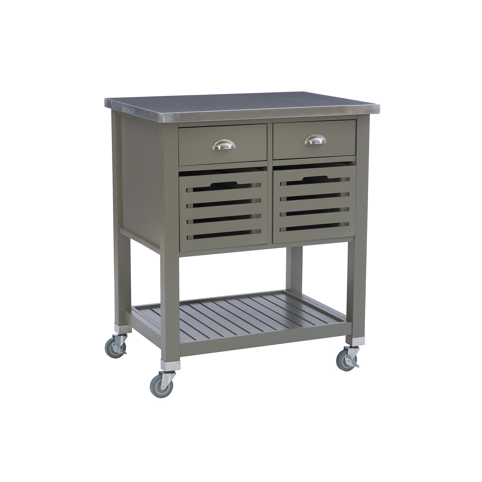 Linon Robbin BB Kitchen Cart, Gray