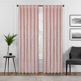 eclipse Absolute Zero Harper Velvet 100% Blackout 1-Panel Window Curtain