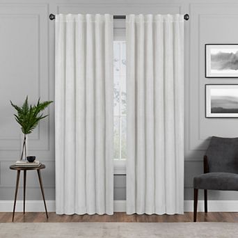 eclipse Absolute Zero Harper Velvet 100% Blackout 1-Panel Window Curtain