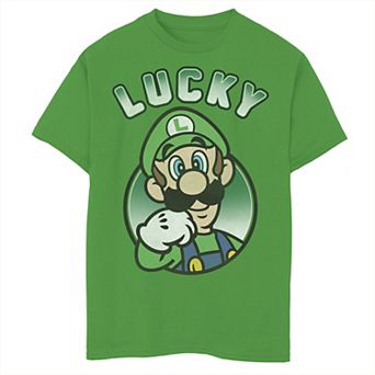Boys 8-20 Nintendo Lucky Luigi Graphic Tee