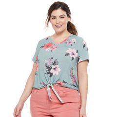 Womens Red Evri Plus Casual Tops Clothing Kohl S
