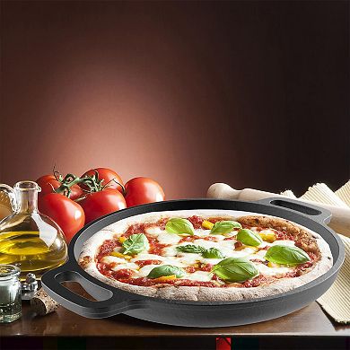 Classic Cuisine 13.25-in. Pre-Seasoned Cast-Iron Pizza Pan