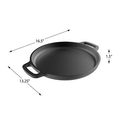 Classic Cuisine 13.25-in. Pre-Seasoned Cast-Iron Pizza Pan