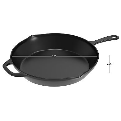 Classic Cuisine 12-in. Pre-Seasoned Cast-Iron Skillet