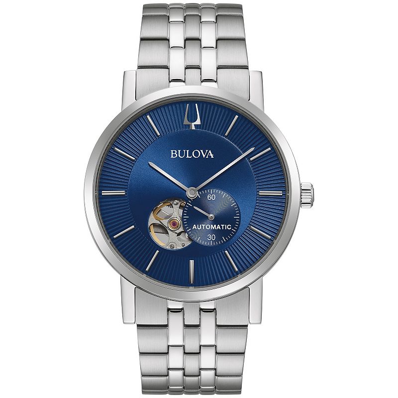 Bulova Men's Automatic Stainless Steel Watch - 96A247K, Size: Large, Silver Tone