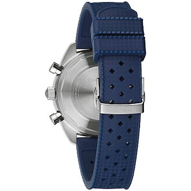 Bulova Men's Chronograph Blue Silicone Strap Watch - 98A253K