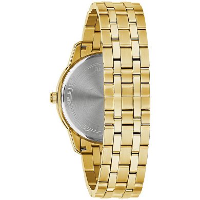 Bulova Men's Diamond Accent Gold-Tone Stainless Steel Watch - 97D123K