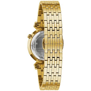 Bulova Women's Diamond Accent Gold-Tone Stainless Steel Watch - 97P149