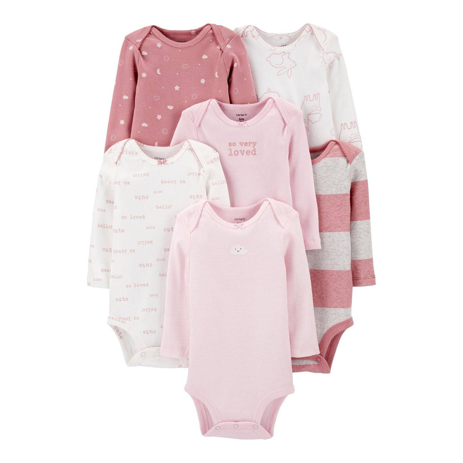 carters bodysuits girl