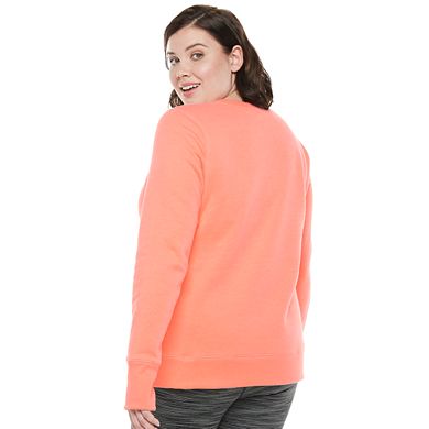 Plus Size Tek Gear® Crewneck Fleece Sweatshirt