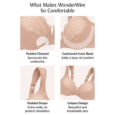 Glamorise Wonderwire with Smoothing Back Bra- 1240