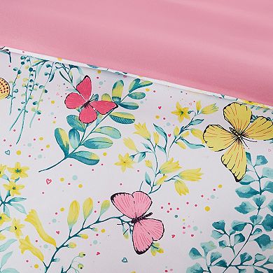 Mi Zone Kids Caroline Printed Butterfly Comforter and Sham Set