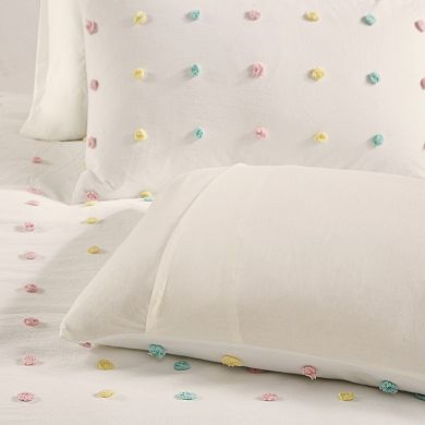 Urban Habitat Kids Ensley Cotton Jacquard Pom Pom Duvet Cover Set