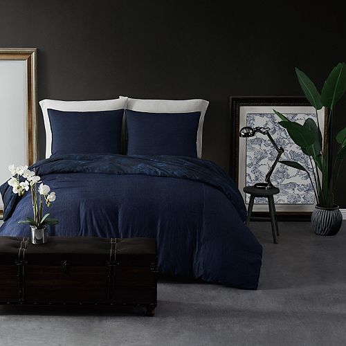 Sean John Cotton Denim Duvet Cover Set